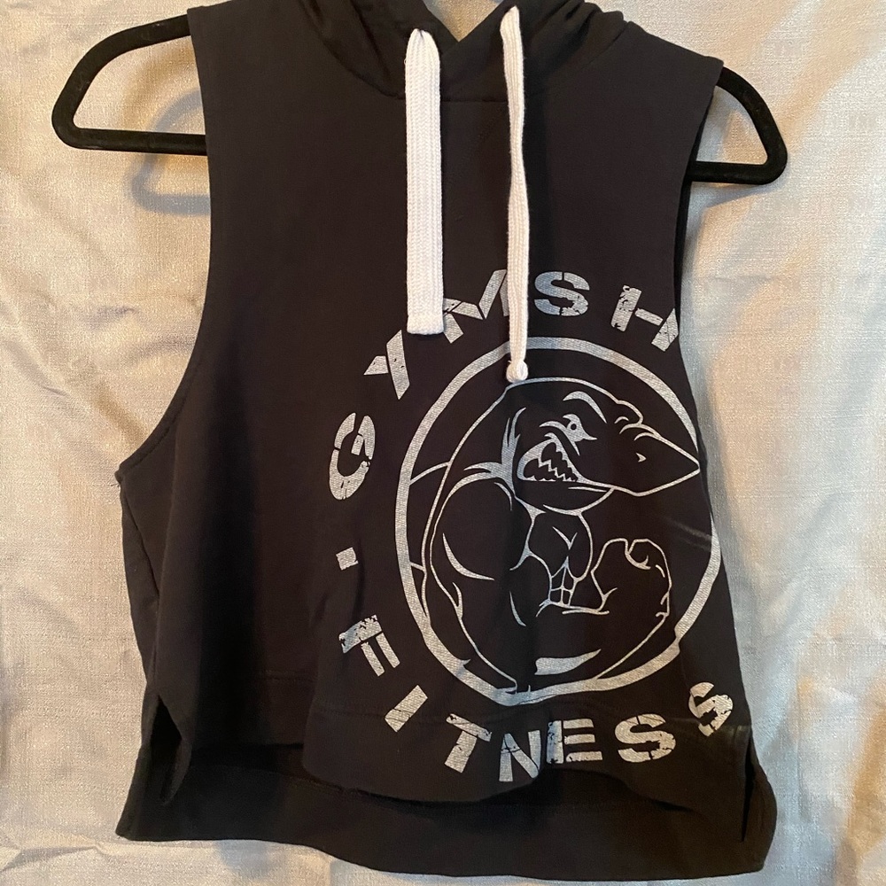 Gymshark cropped hoodie tank